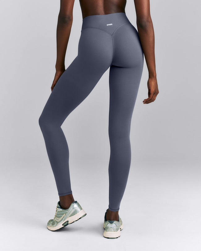 SoftMotion™ Wrap Leggings | Granite Blue