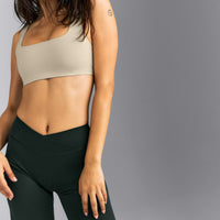 SoftMotion™ Wrap Straight Leg Pants | Emerald Noir