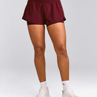 UnifiedMove™ Double Layer Shorts 5" with Reflective Logo | Rosewood