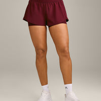 UnifiedMove™ Double Layer Shorts 5" with Reflective Logo | Rosewood