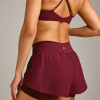 UnifiedMove™ Double Layer Shorts 5" with Reflective Logo | Rosewood