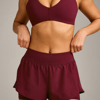 UnifiedMove™ Double Layer Shorts 5" with Reflective Logo | Rosewood