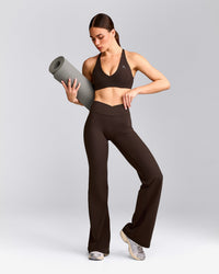 UnifiedMove™ Wrap Flared Bottoms with Reflective Logo | 70% Cocoa