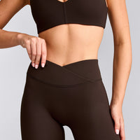 UnifiedMove™ Wrap Flared Bottoms with Reflective Logo | 70% Cocoa