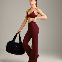 UnifiedMove™ Wrap Flared Bottoms with Reflective Logo | Rosewood