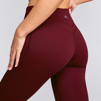 UnifiedMove™ Wrap Flared Pants with Reflective Logo | Rosewood