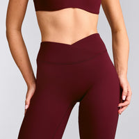 UnifiedMove™ Wrap Flared Pants with Reflective Logo | Rosewood