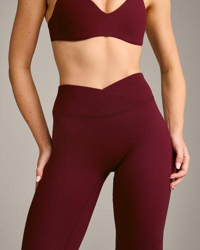 UnifiedMove™ Wrap Flared Bottoms with Reflective Logo | Rosewood