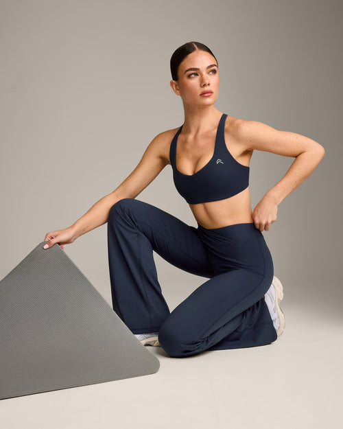 UnifiedMove™ Wrap Flared Bottoms with Reflective Logo | True Blue