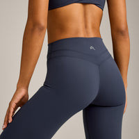 UnifiedMove High Waisted Leggings with Reflective Logo | True Blue