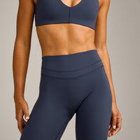 UnifiedMove High Waisted Leggings with Reflective Logo | True Blue