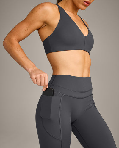 UnifiedMove™ High Waisted Pocket Leggings with Reflective Logo | Coal
