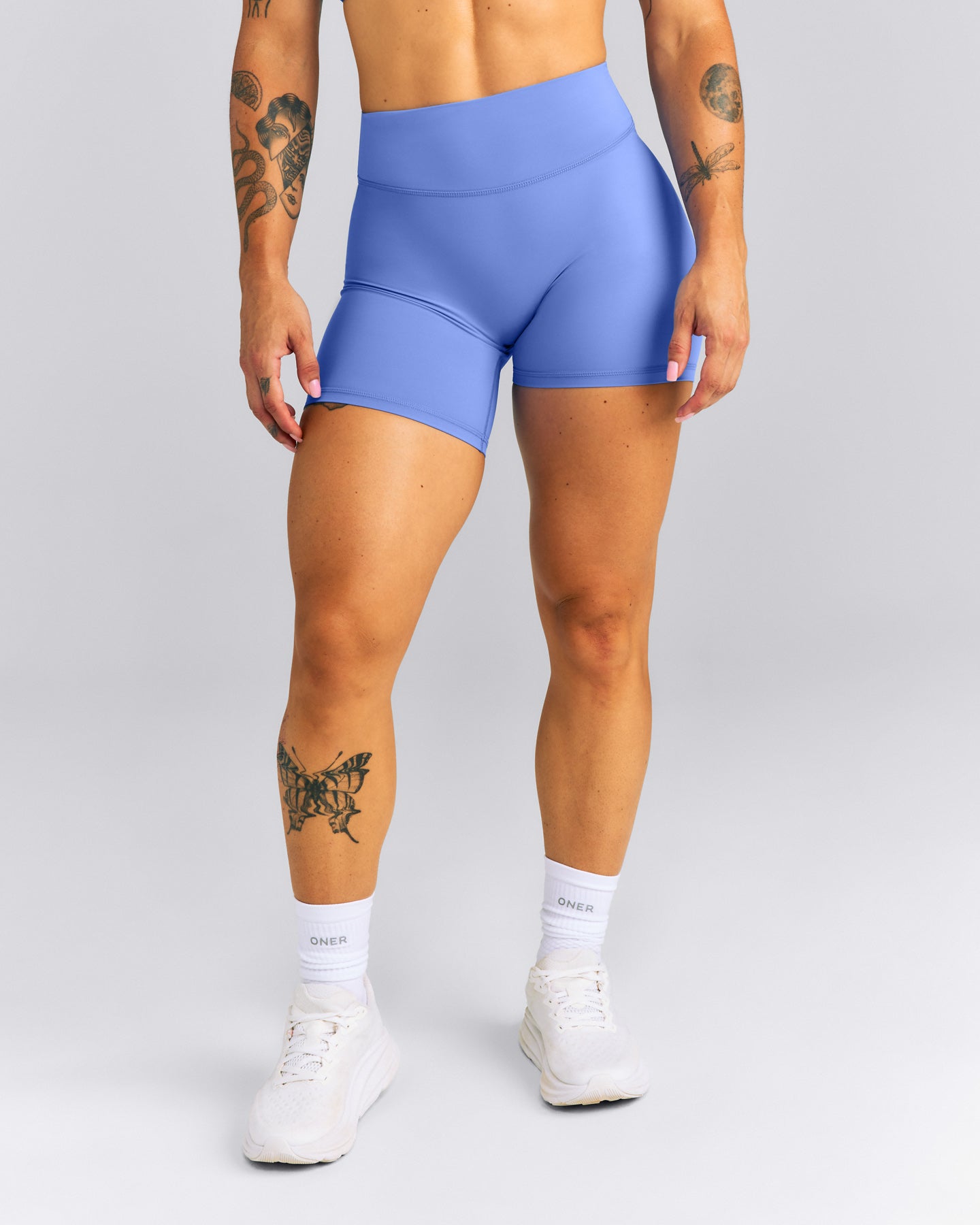 UnifiedMove™ High Waist Shorts 6" New Branding | Glaucous Blue