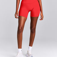 UnifiedMove™ High Waist Shorts 6" New Branding | Muscle Mommy Red