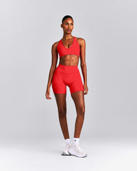 UnifiedMove™ High Waist Shorts 6" New Branding | Muscle Mommy Red