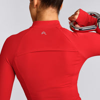 UnifiedMove™ Jacket with Reflective Logo | Muscle Mommy Red