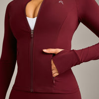 UnifiedMove Pocket Jacket with Reflective Logo | Rosewood