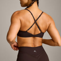 UnifiedMove™ Micro Bralette with Reflective Logo | 70% Cocoa