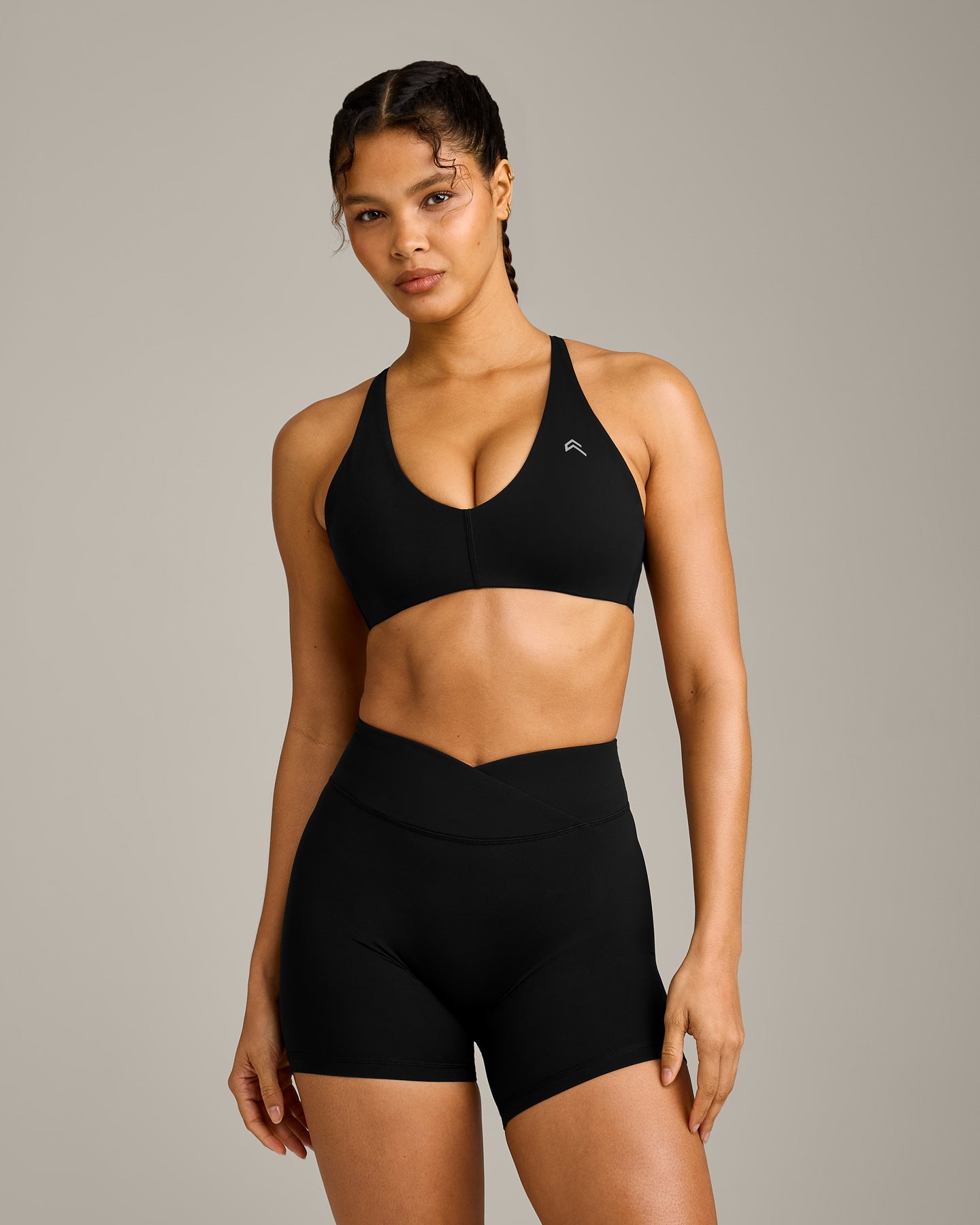 UnifiedMove Micro Bralette with Reflective Logo | Black