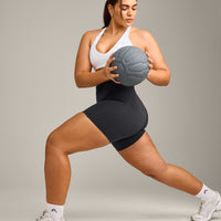 UnifiedMove Micro Bralette with Reflective Logo | White