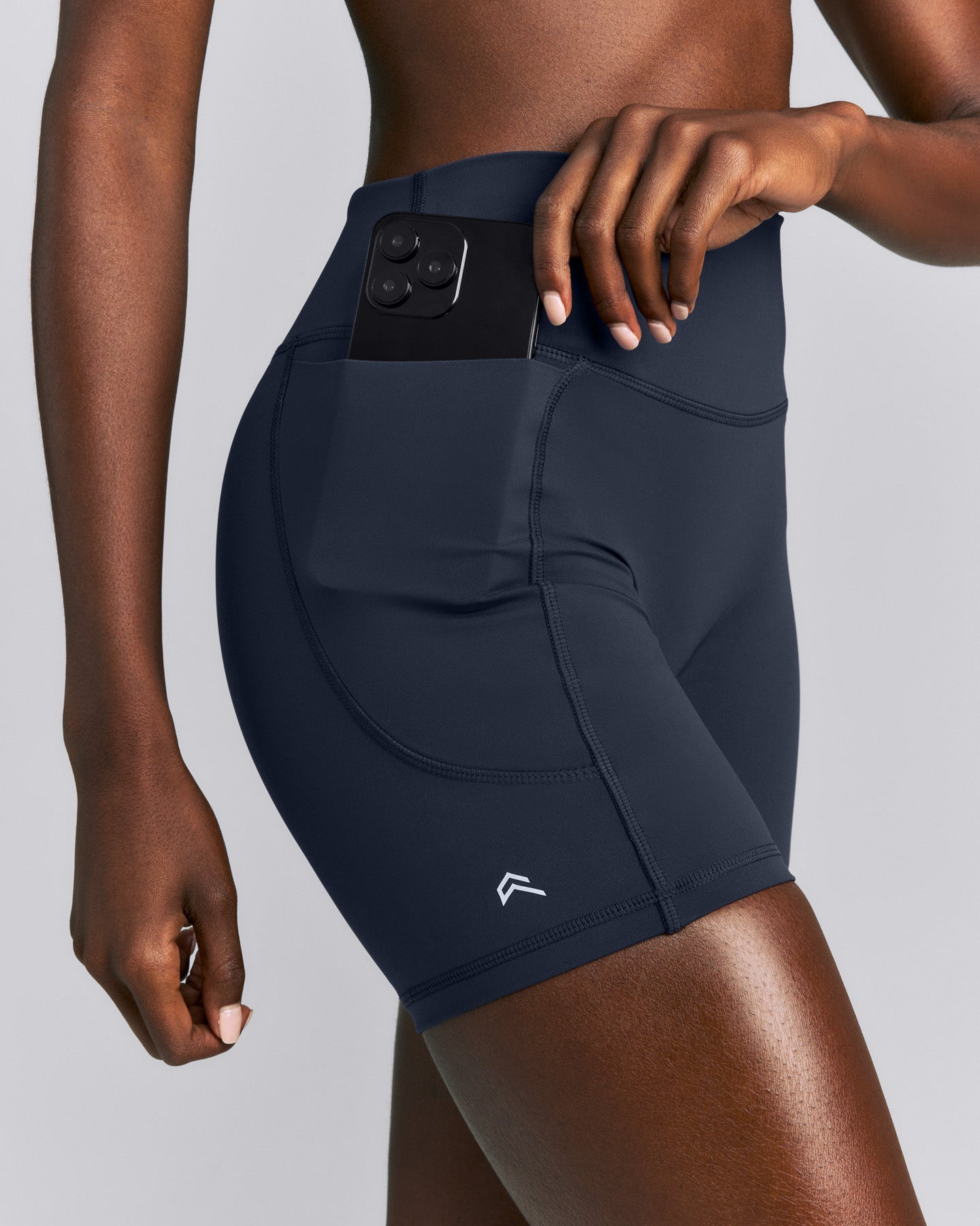 UnifiedMove™ High Waisted Pocket Shorts with Bonding | True Blue