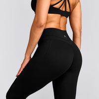 UnifiedMove™ High Waisted Pocket Leggings with Reflective Logo | Black