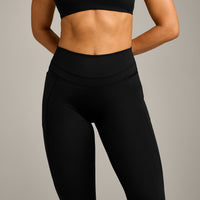 UnifiedMove High Waisted Pocket Leggings with Reflective Logo | Black