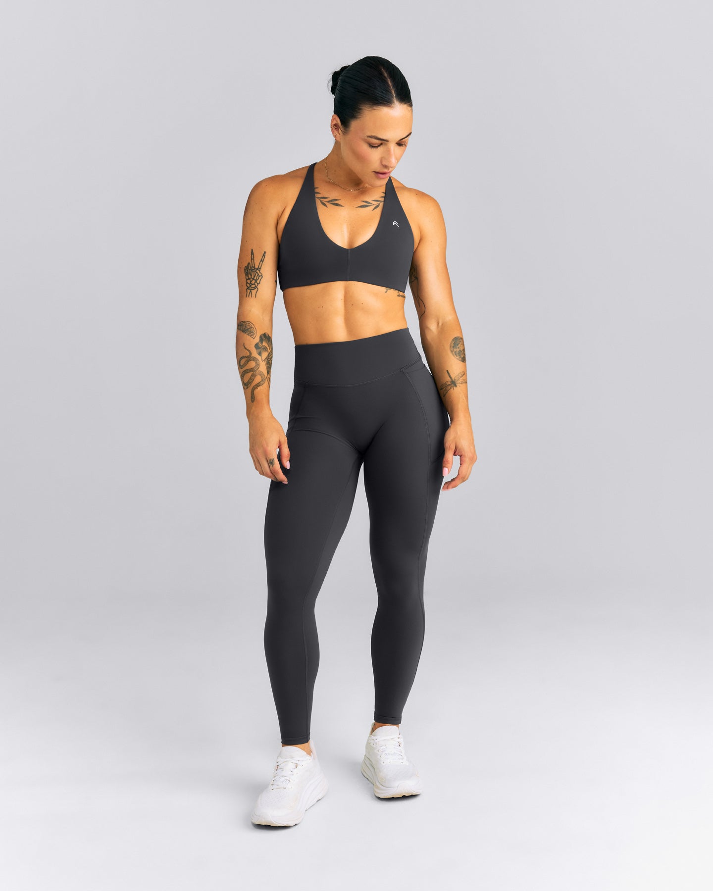 UnifiedMove™ High Waisted Pocket Leggings with Bonding New Branding | Coal