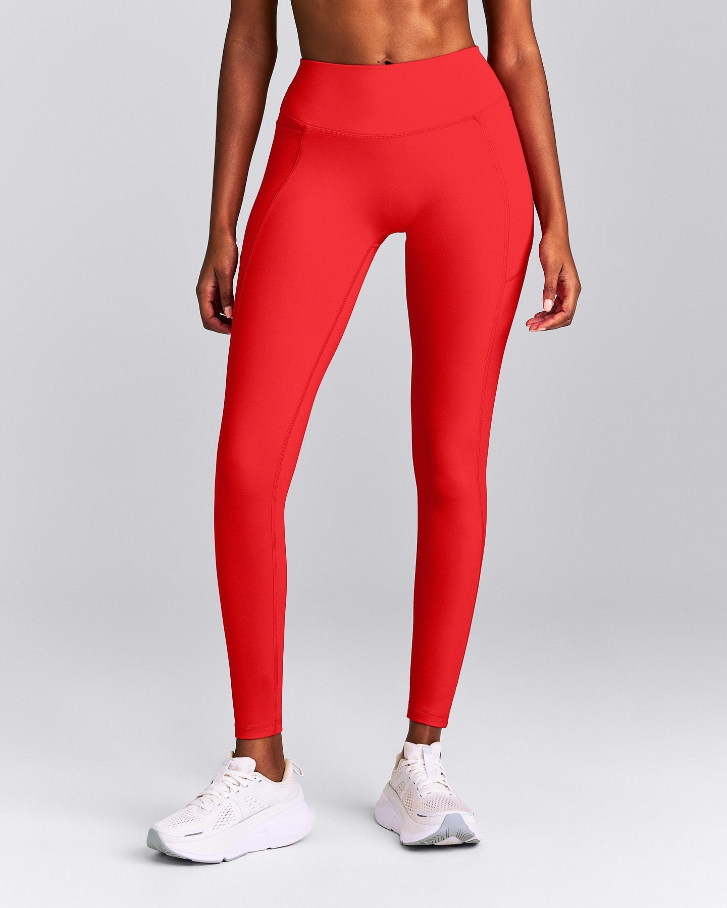 UnifiedMove™ High Waisted Pocket Leggings with Bonding New Branding | Muscle Mommy Red