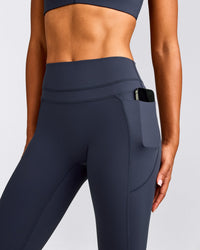 UnifiedMove™ High Waisted Pocket Leggings with Reflective Logo | True Blue