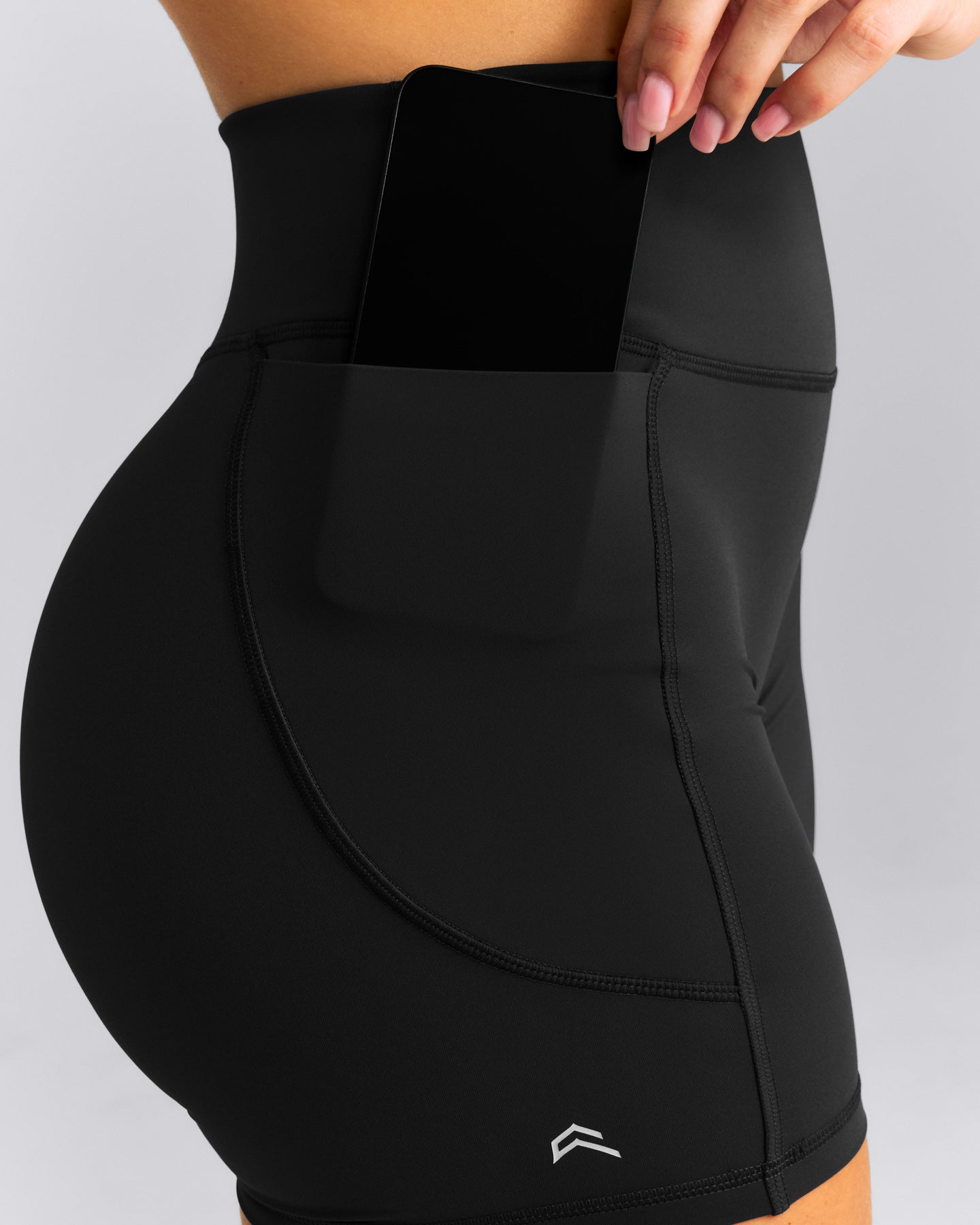 UnifiedMove™ High Waisted Pocket Shorts with Bonding New Branding | Black