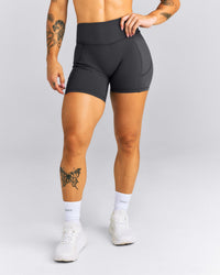 UnifiedMove™ High Waisted Pocket Shorts with Bonding New Branding | Coal