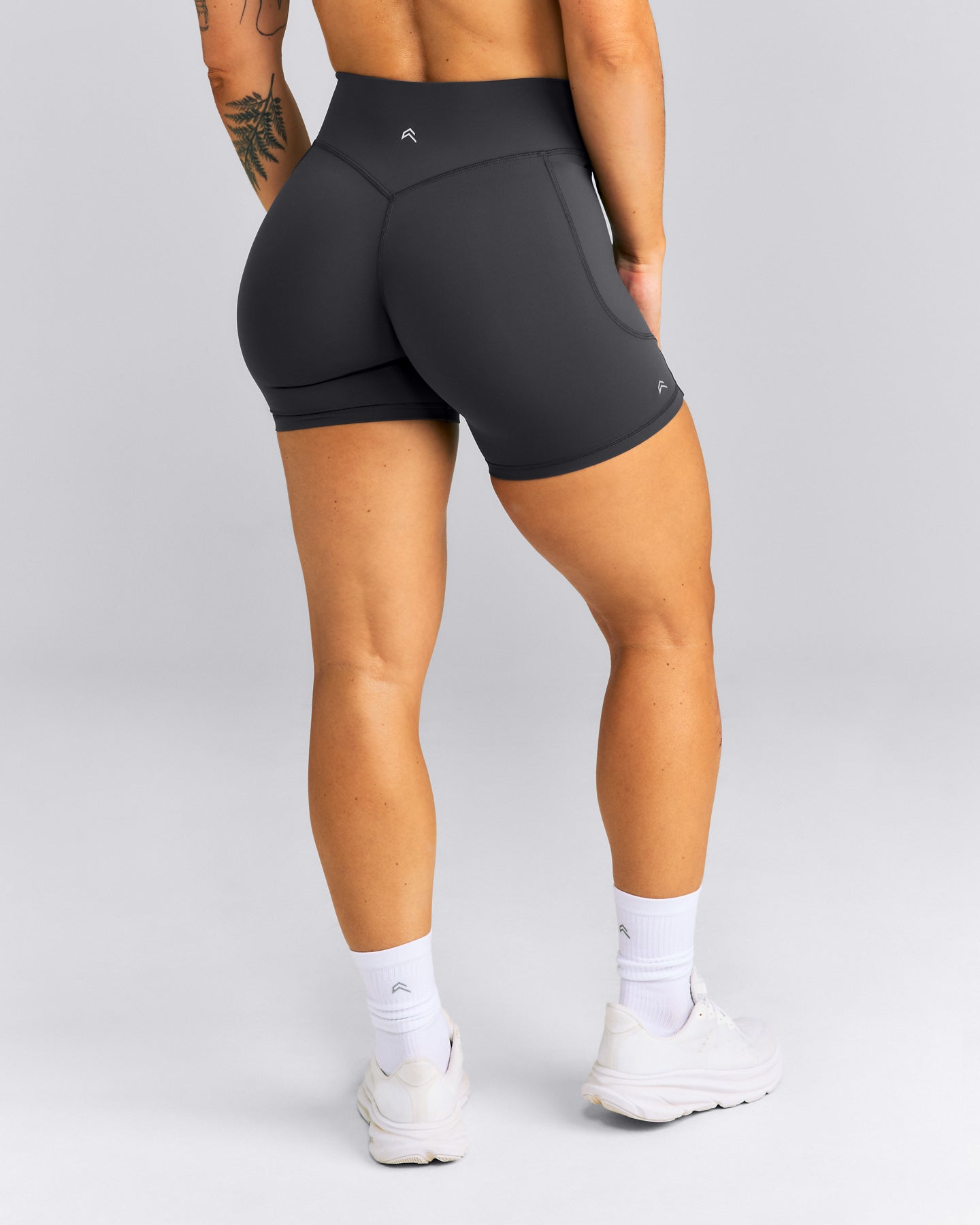 UnifiedMove™ High Waisted Pocket Shorts with Bonding New Branding | Coal