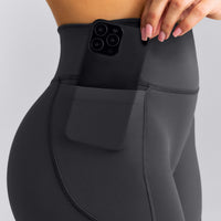 UnifiedMove™ High Waisted Pocket Shorts with Bonding New Branding | Coal