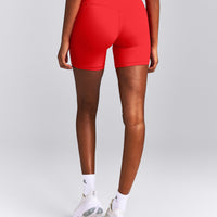 UnifiedMove™ High Waisted Pocket Shorts with Bonding New Branding | Muscle Mommy Red