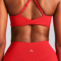 UnifiedMove™ High Waisted Pocket Shorts with Bonding New Branding | Muscle Mommy Red
