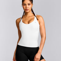 UnifiedMove™ V Neck Cross Back Vest with Reflective Logo | White
