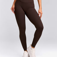 UnifiedMove™ Wrap Leggings with Reflective Logo | 70% Cocoa