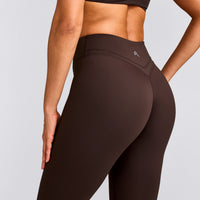 UnifiedMove™ Wrap Leggings with Reflective Logo | 70% Cocoa