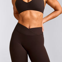 UnifiedMove™ Wrap Leggings with Reflective Logo | 70% Cocoa