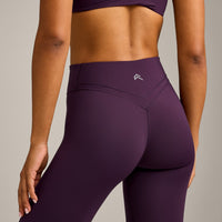 UnifiedMove Wrap Leggings with Reflective Logo | Blackberry Purple