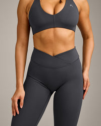 UnifiedMove™ Wrap Leggings with Reflective Logo | Coal