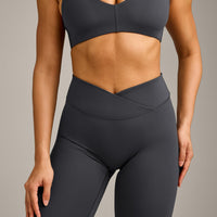 UnifiedMove™ Wrap Leggings with Reflective Logo | Coal