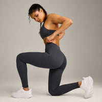 UnifiedMove™ Wrap Leggings with Reflective Logo | Coal