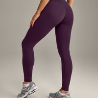 UnifiedMove™ Wrap Leggings with Reflective Logo | Blackberry Purple