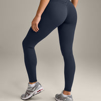 UnifiedMove™ Wrap Leggings with Reflective Logo | True Blue