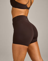 UnifiedMove Wrap Shorts 6" with Reflective Logo | 70% Cocoa