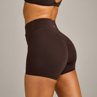 UnifiedMove Wrap Shorts 6" with Reflective Logo | 70% Cocoa