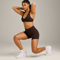 UnifiedMove Wrap Shorts 6" with Reflective Logo | 70% Cocoa