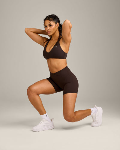 UnifiedMove Wrap Shorts 6" with Reflective Logo | 70% Cocoa